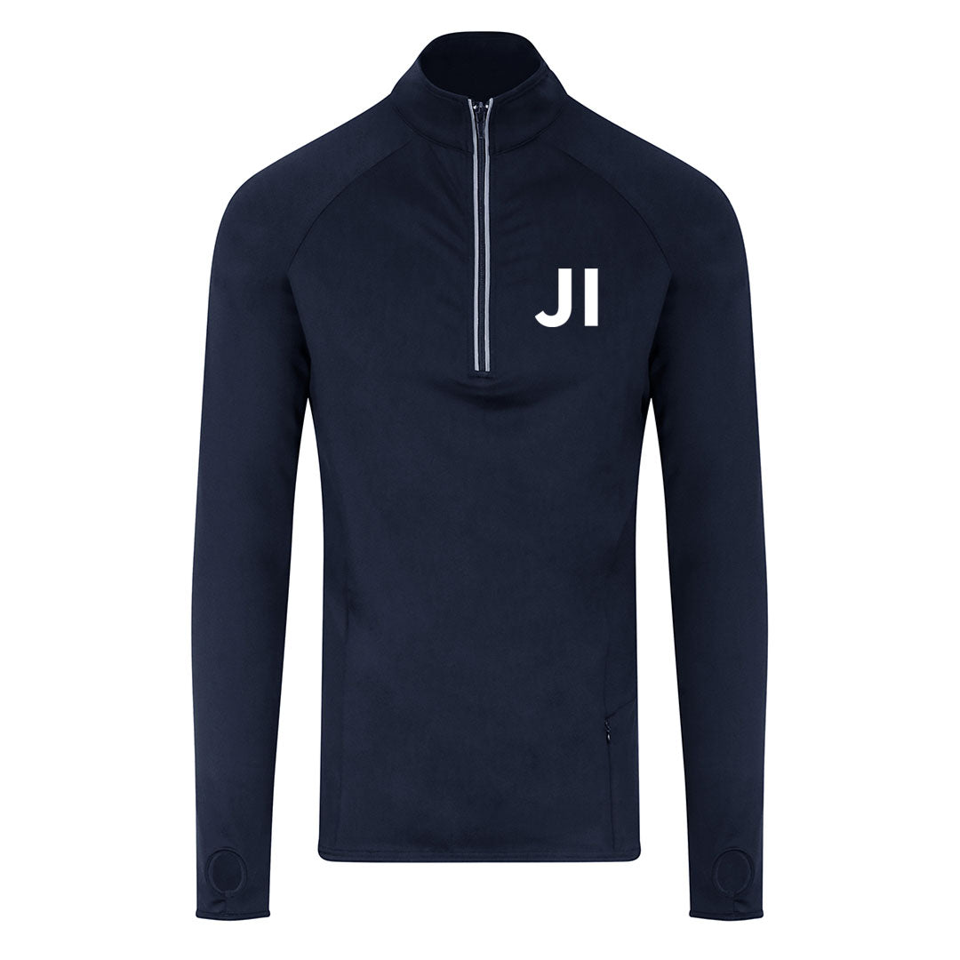 INITIALS ONLY-PERSONALISED MENS HALF ZIP TRAINING TOP
