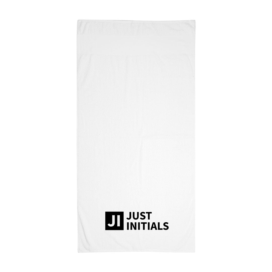 JUST INITIALS LARGE SPORTS TOWEL
