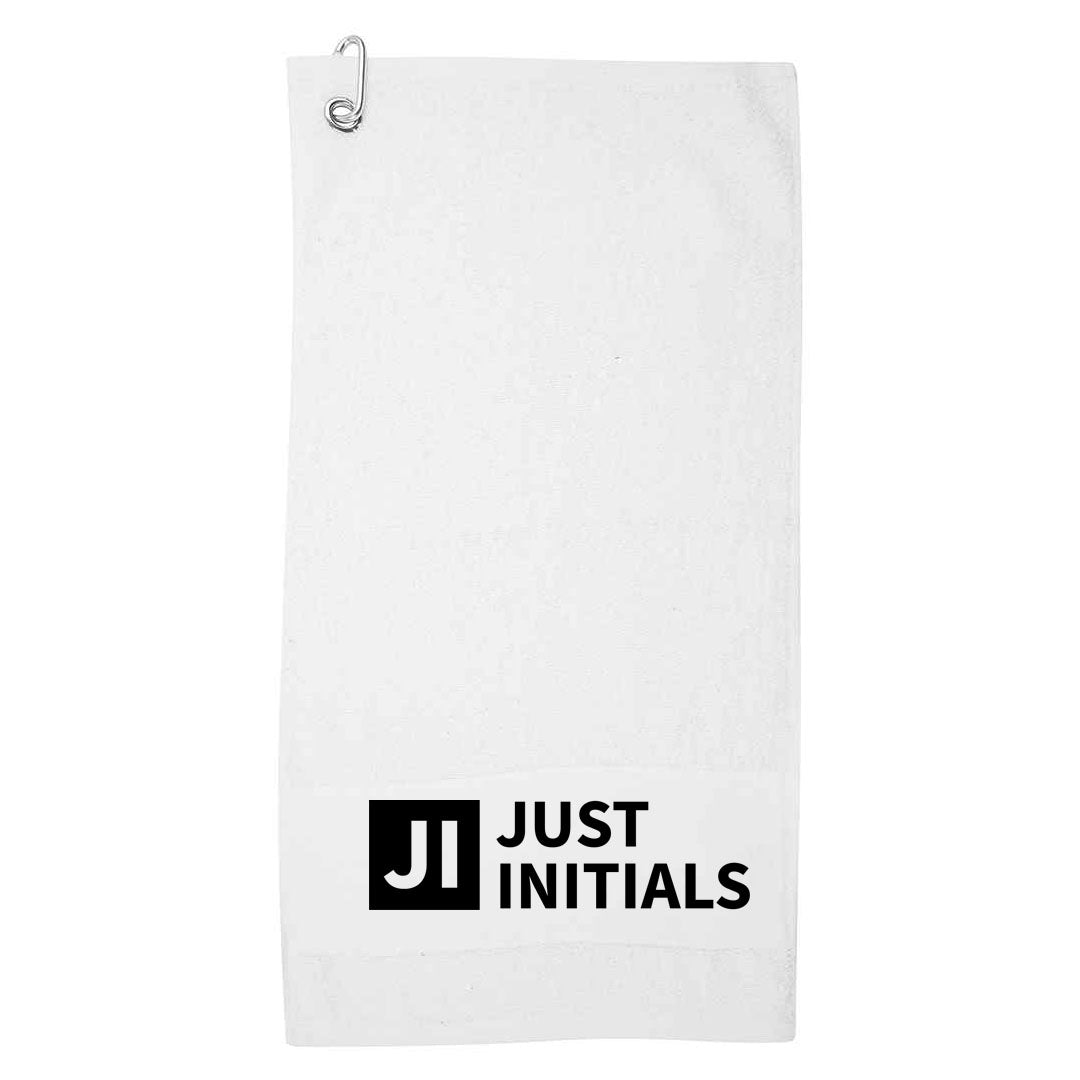 JUST INITIALS GOLF TOWEL