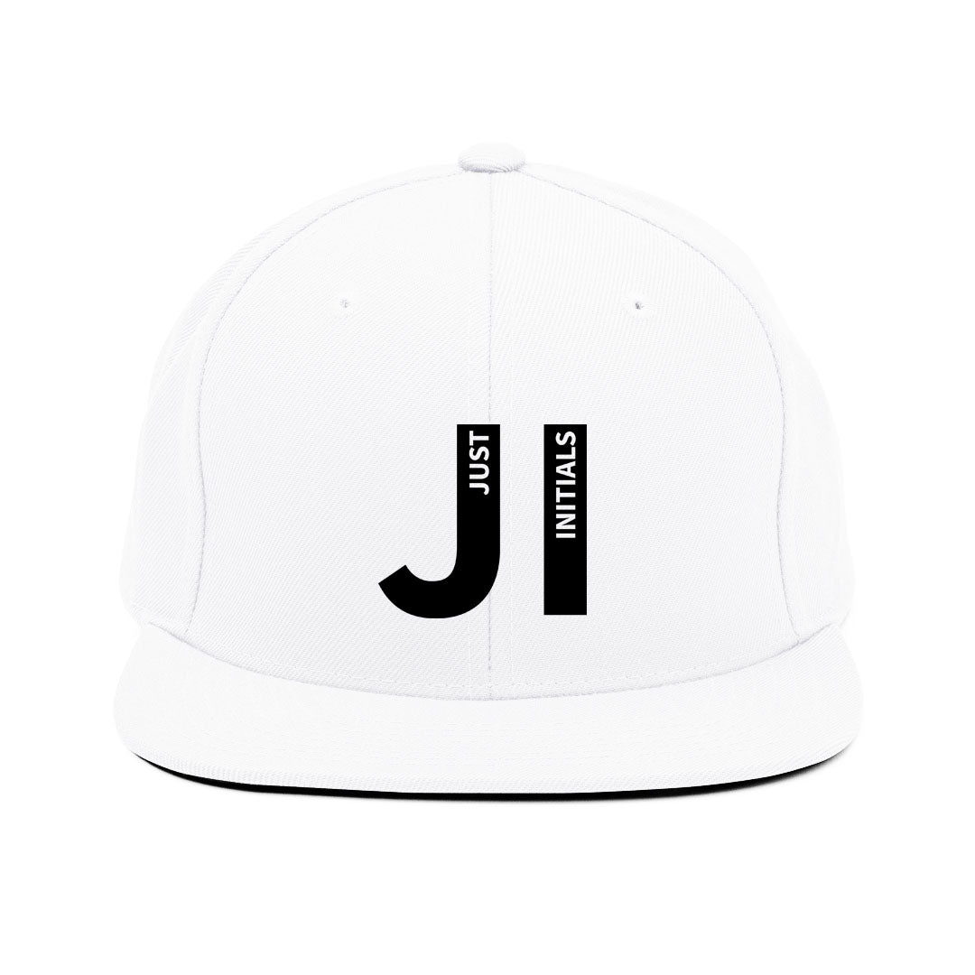 JUST INITIALS SNAPBACK CAP