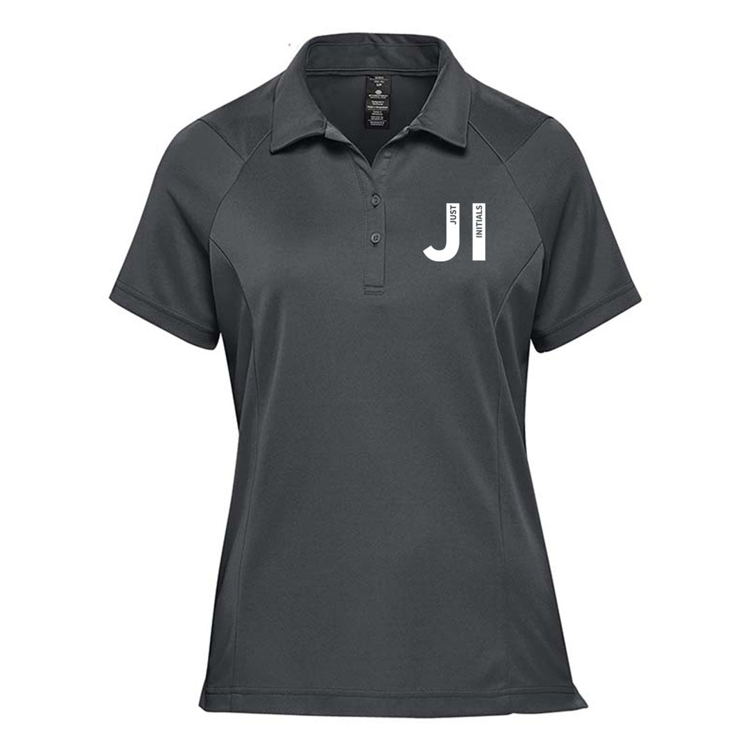 JUST INITIALS WOMENS GOLF POLO SHIRT