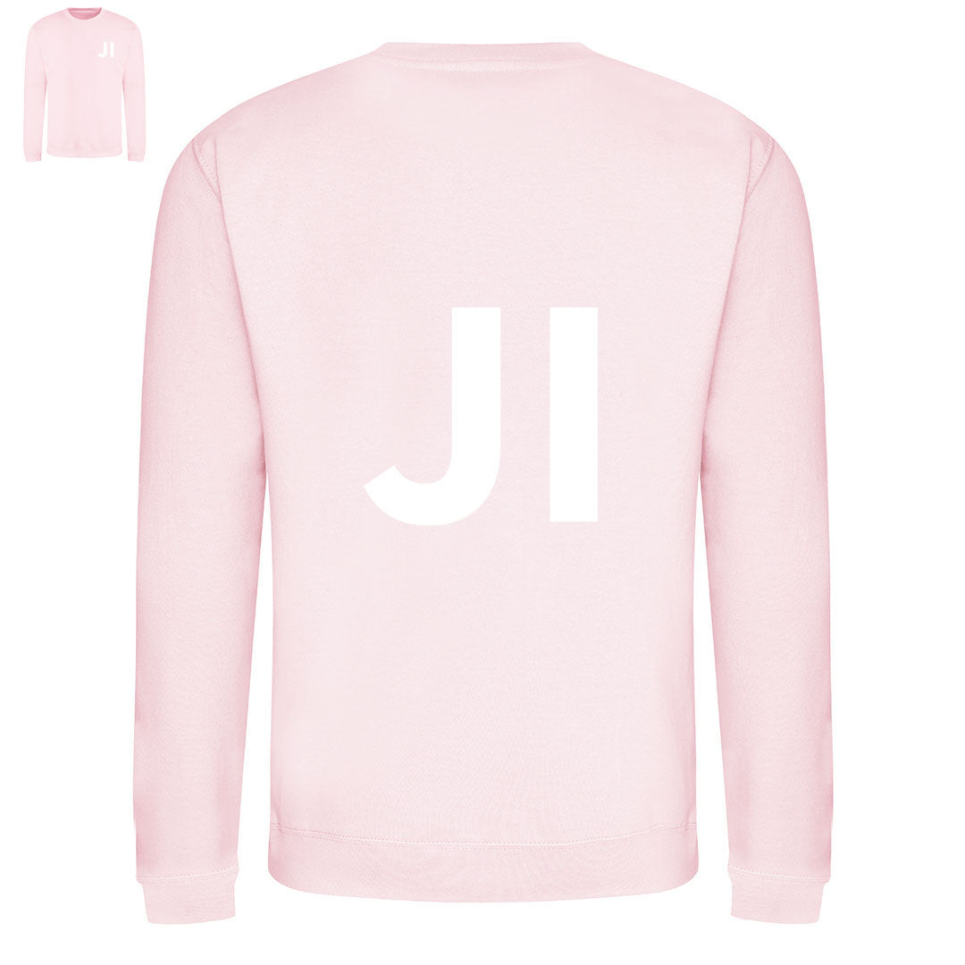 JUST INITIALS PERSONALISED WOMENS SWEATSHIRT