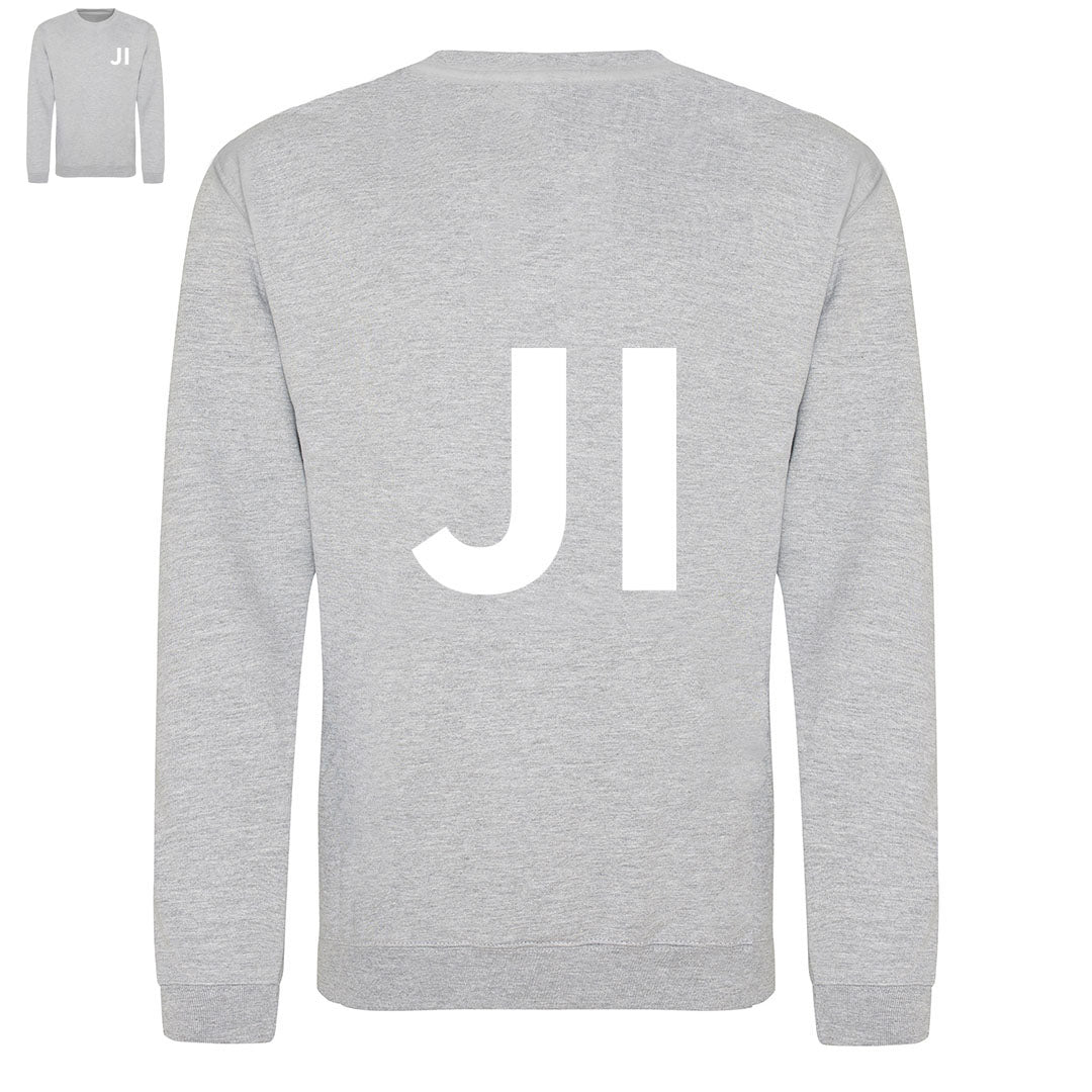 JUST INITIALS PERSONALISED WOMENS SWEATSHIRT