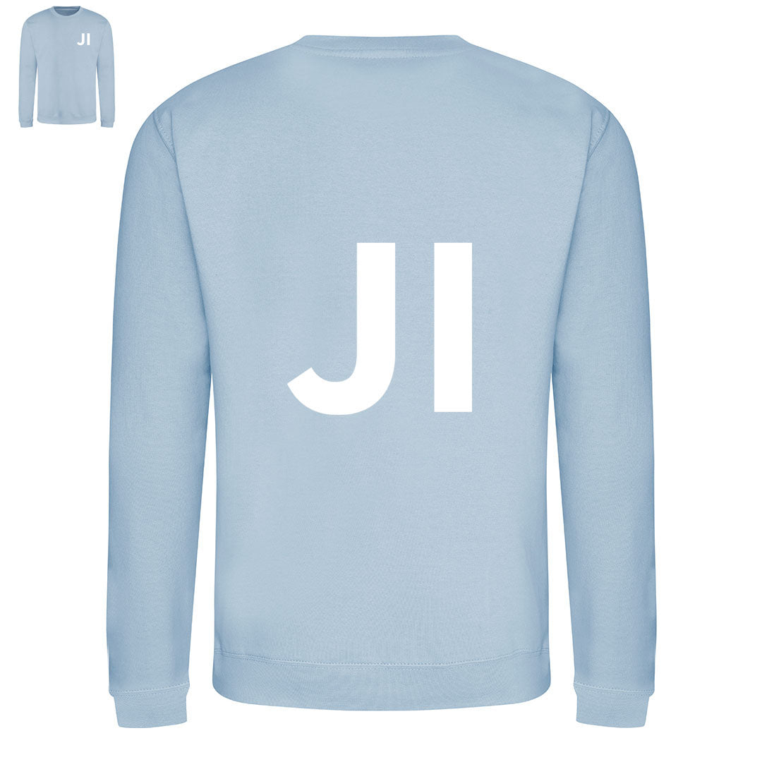 JUST INITIALS PERSONALISED WOMENS SWEATSHIRT