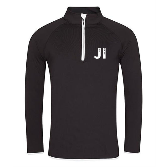 JUST INITIALS MENS HALF ZIP SPORTS TOP