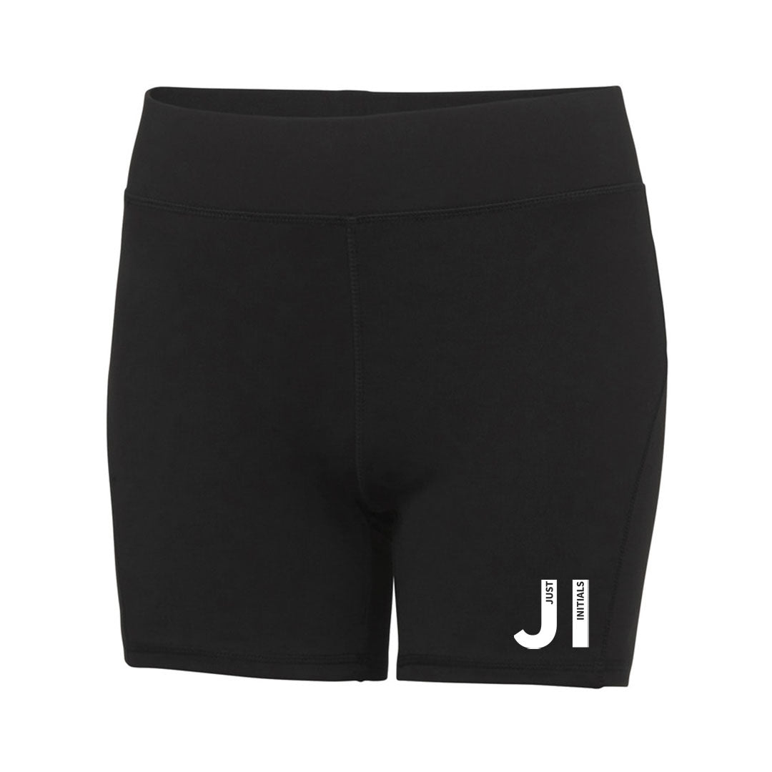 JUST INITIALS WOMENS TRAINING SHORTS