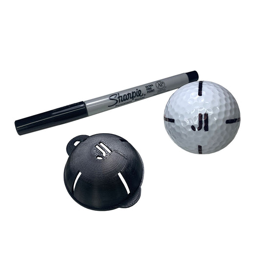 JUST INITIALS PERSONALISED GOLF BALL STENCIL