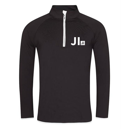 JUST INITIALS PERSONALISED MENS HALF ZIP SPORTS TOP