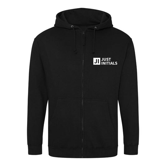 JUST INITIALS KIDS ZIP UP HOODIE