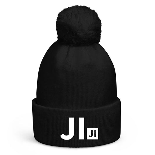 JUST INITIALS PERSONALISED POM POM BEANIE HAT